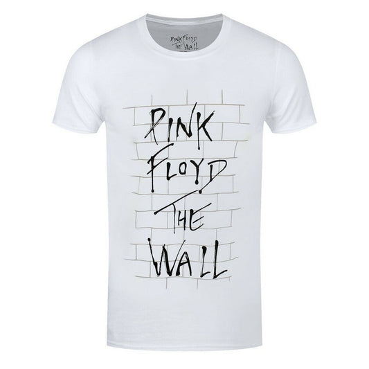 White - Front - Pink Floyd Unisex Adult The Wall Logo T-Shirt
