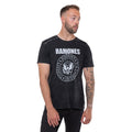 Black - Side - Ramones Unisex Adult Wash Collection Presidential Seal T-Shirt