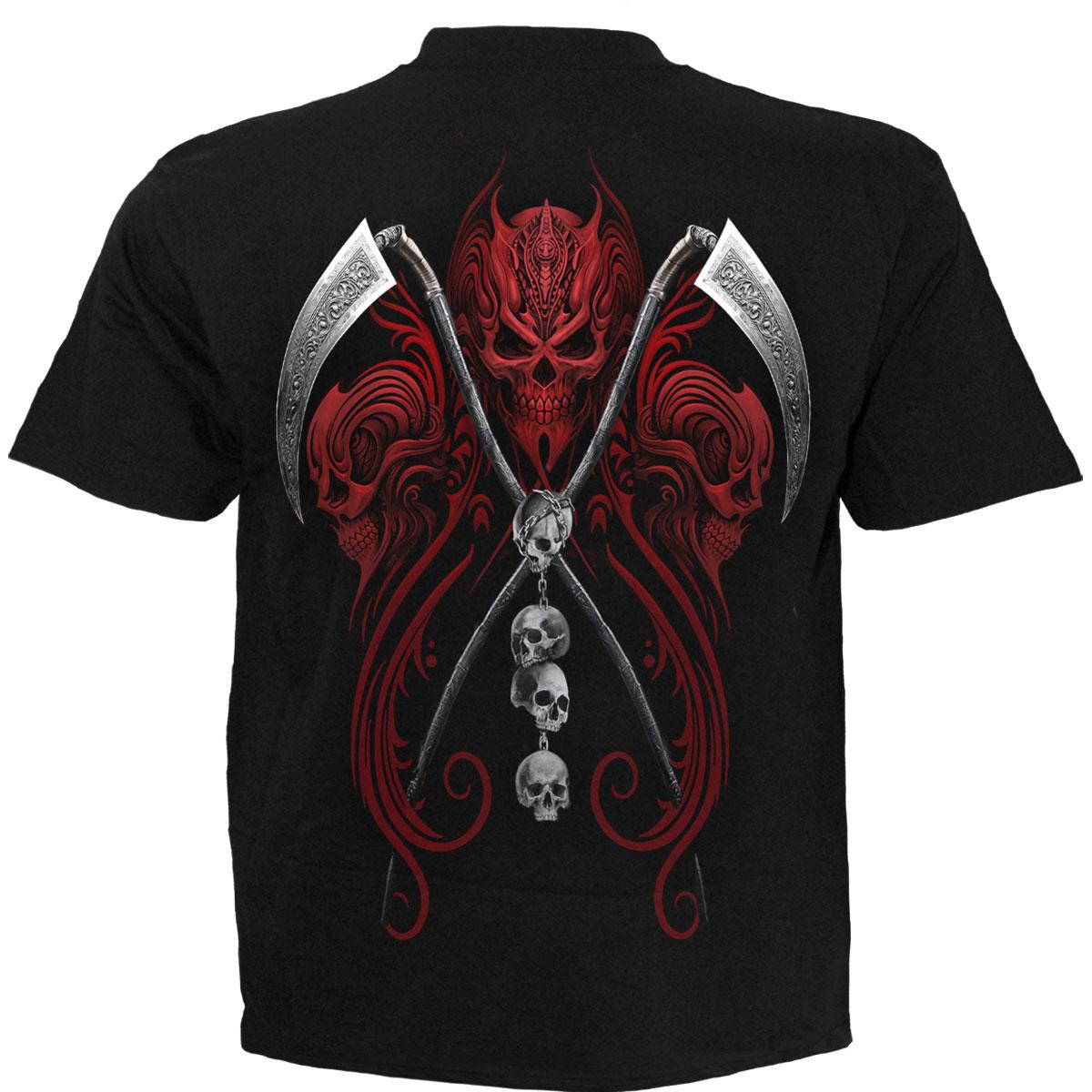 Black - Back - Spiral Direct Unisex Adult Reaperess Back Print T-Shirt