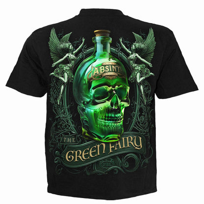 Black - Back - Spiral Direct Unisex Adult The Green Fairy Back Print T-Shirt