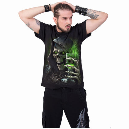 Black - Side - Spiral Direct Unisex Adult The Green Fairy Back Print T-Shirt