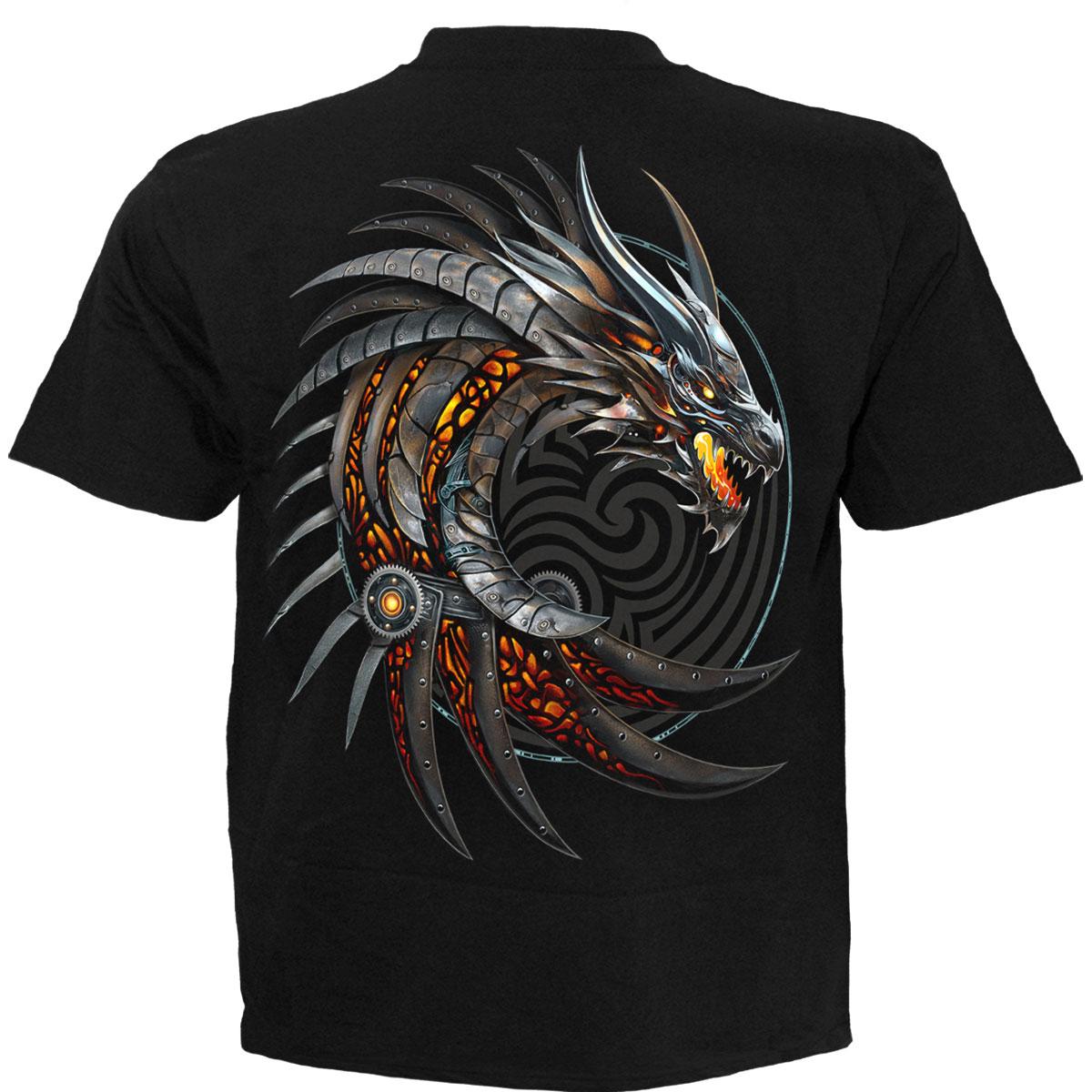 Black - Back - Spiral Direct Unisex Adult Razor Back Back Print T-Shirt