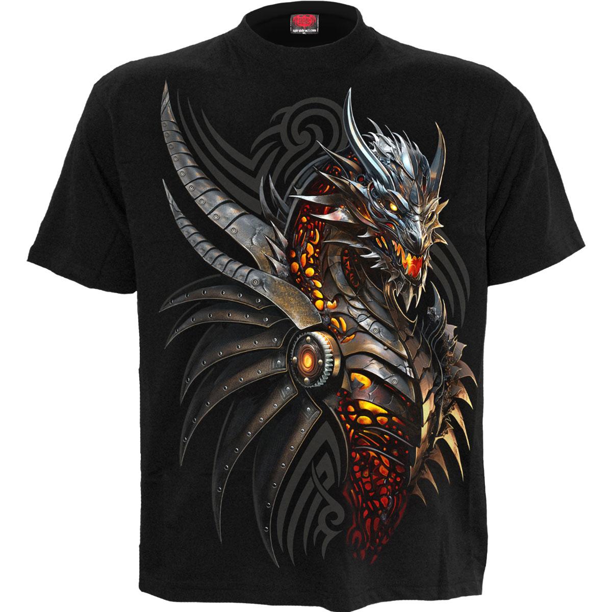 Black - Front - Spiral Direct Unisex Adult Razor Back Back Print T-Shirt