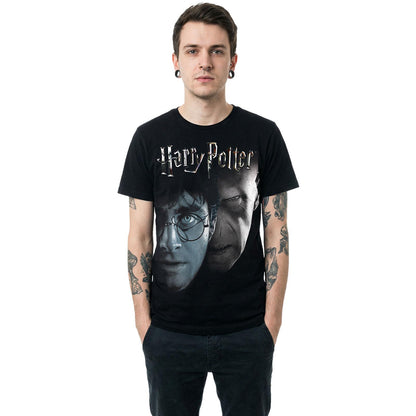 Black - Back - Spiral Direct Unisex Adult Shadow Faces Harry Potter T-Shirt