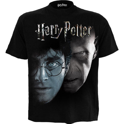 Black - Front - Spiral Direct Unisex Adult Shadow Faces Harry Potter T-Shirt
