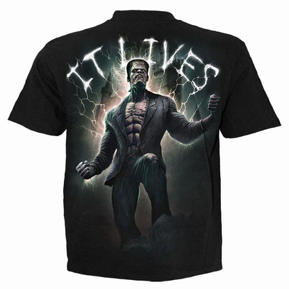 Black - Back - Spiral Direct Unisex Adult It Lives Back Print T-Shirt
