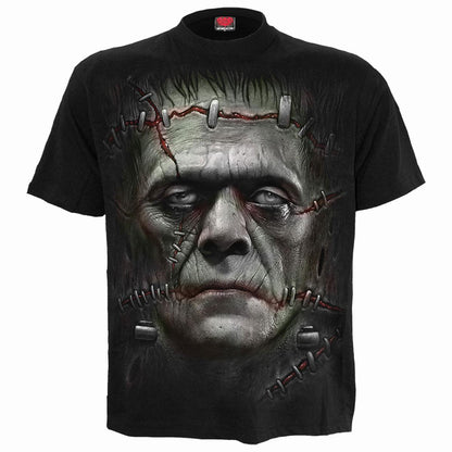 Black - Front - Spiral Direct Unisex Adult It Lives Back Print T-Shirt