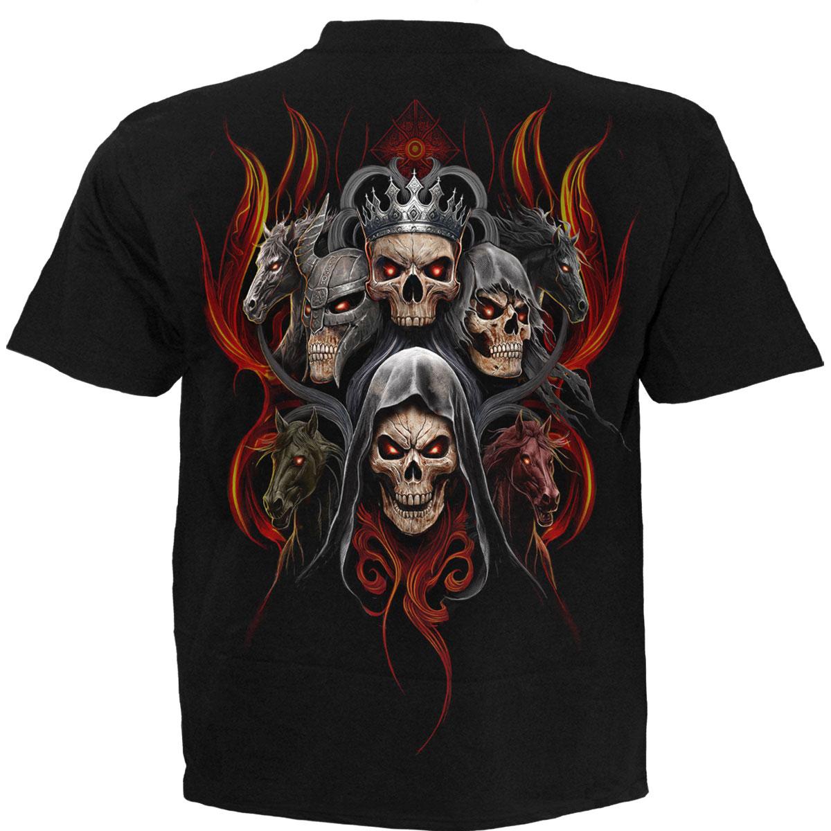 Black - Back - Spiral Direct Unisex Adult Revelation Back Print T-Shirt