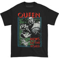 Black - Front - Queen Unisex Adult News Of The World T-Shirt