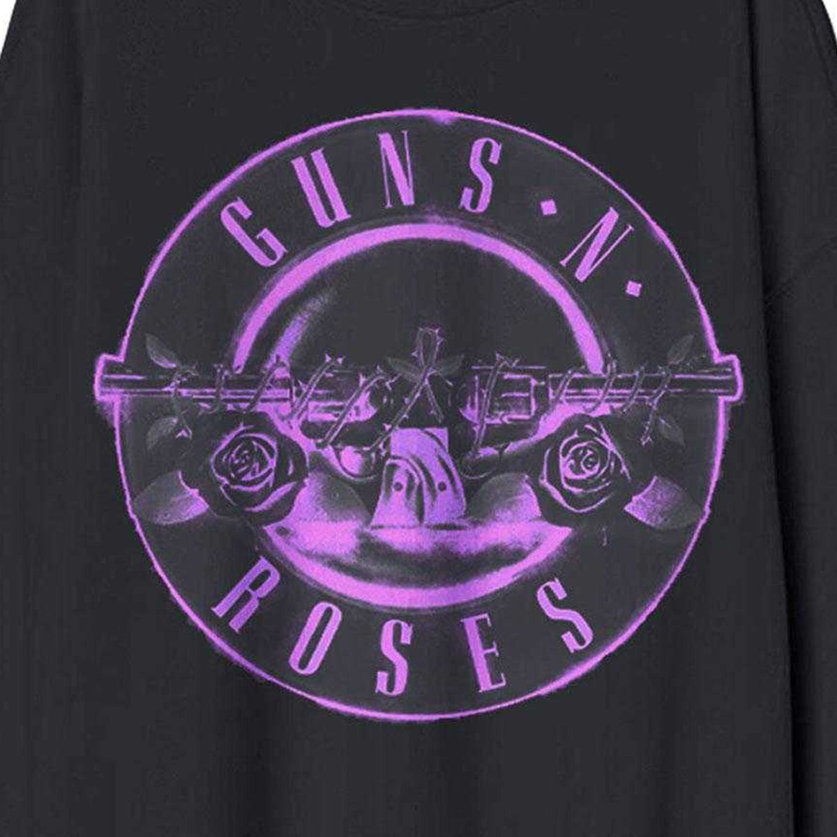 Black - Side - Guns N Roses Unisex Adult Pink Bullet Oversized Sweatshirt