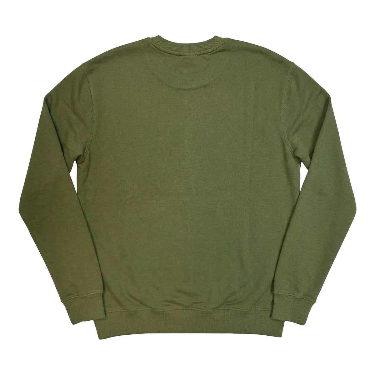 Khaki Green-Red - Back - Oasis Unisex Adult Logo Sweatshirt