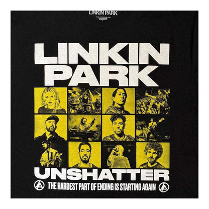 Black - Side - Linkin Park Womens-Ladies Unshatter Crop Top