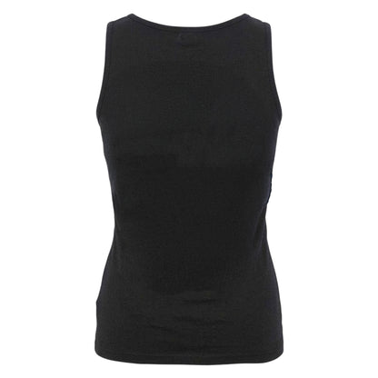 Black - Back - Spiral Direct Womens-Ladies Wolf Guardian Razor Back Sleeveless Tank Top