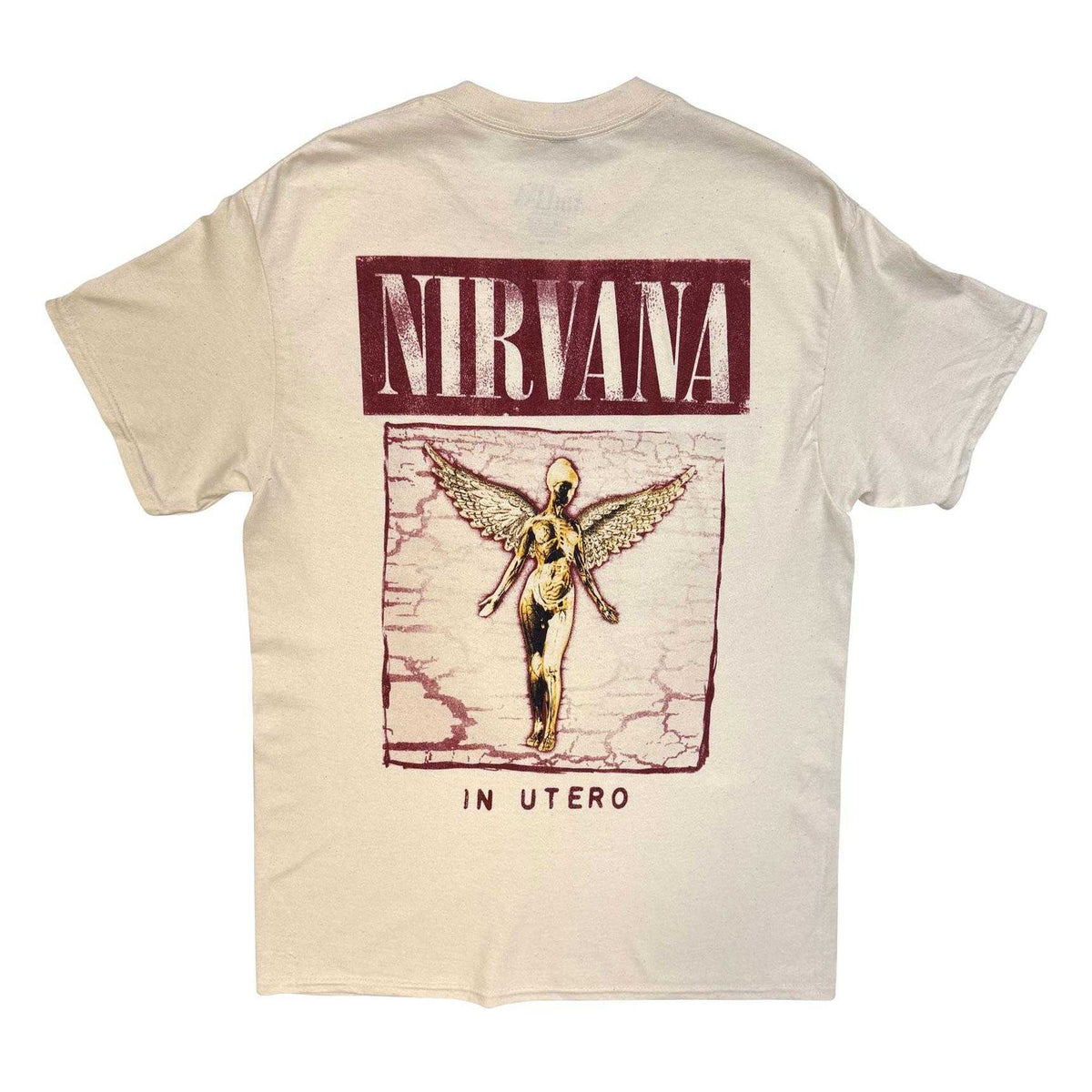 Natural - Back - Nirvana Unisex Adult In Utero T-Shirt
