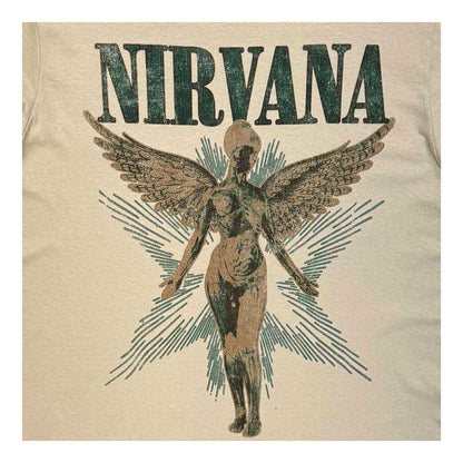 Sand - Side - Nirvana Unisex Adult In Utero Angel Vintage T-Shirt