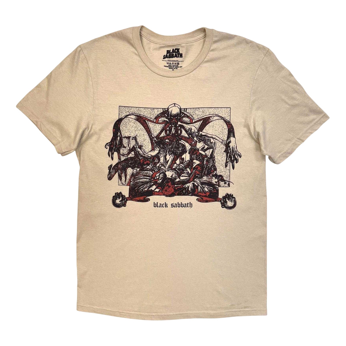 Sand - Front - Black Sabbath Unisex Adult Bloody T-Shirt