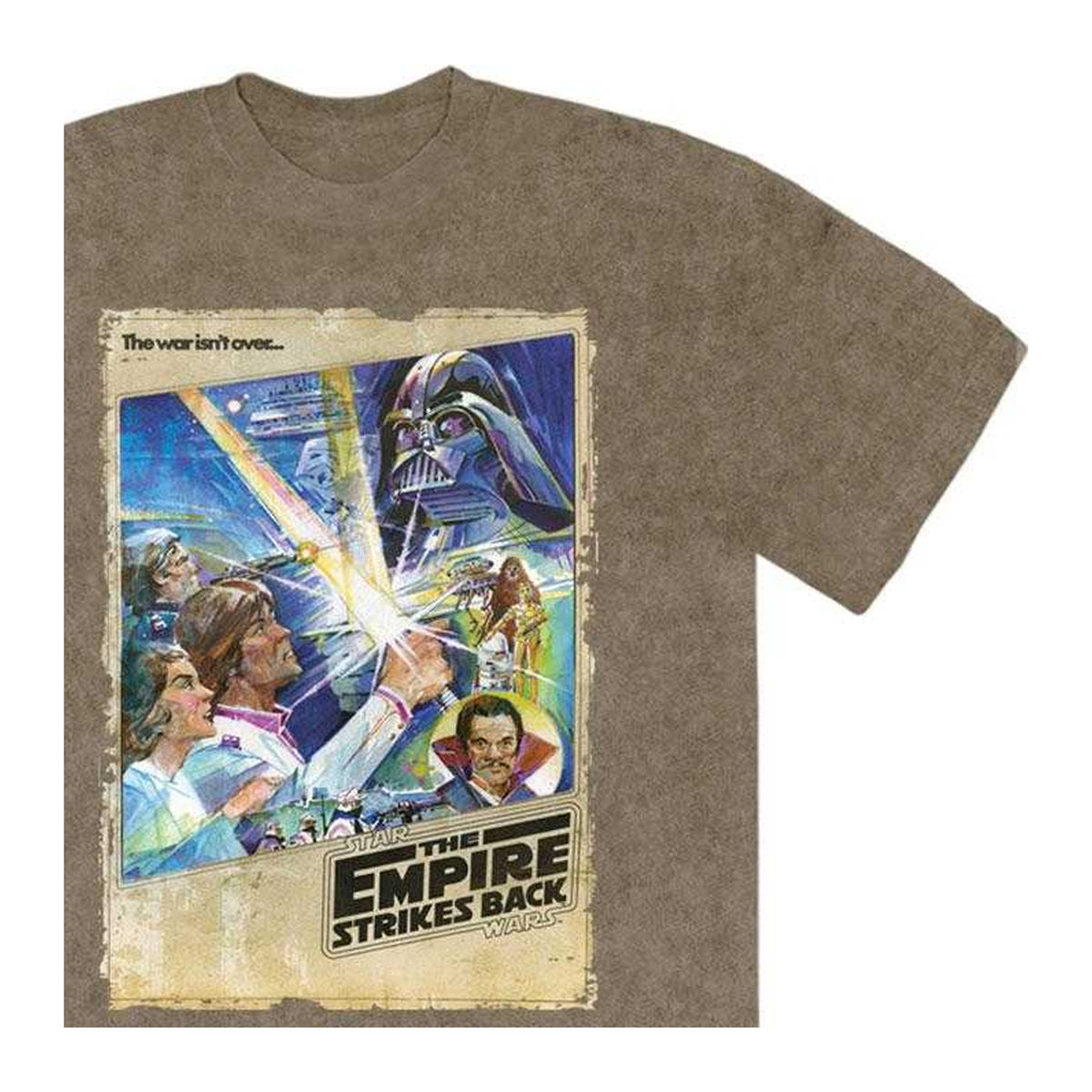 Green - Side - Star Wars: The Empire Strikes Back Unisex Adult Comic Strips Stone Wash T-Shirt