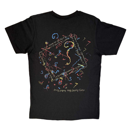 Black - Back - The Cure Unisex Adult Kiss Me Vintage Carbon Back Print T-Shirt