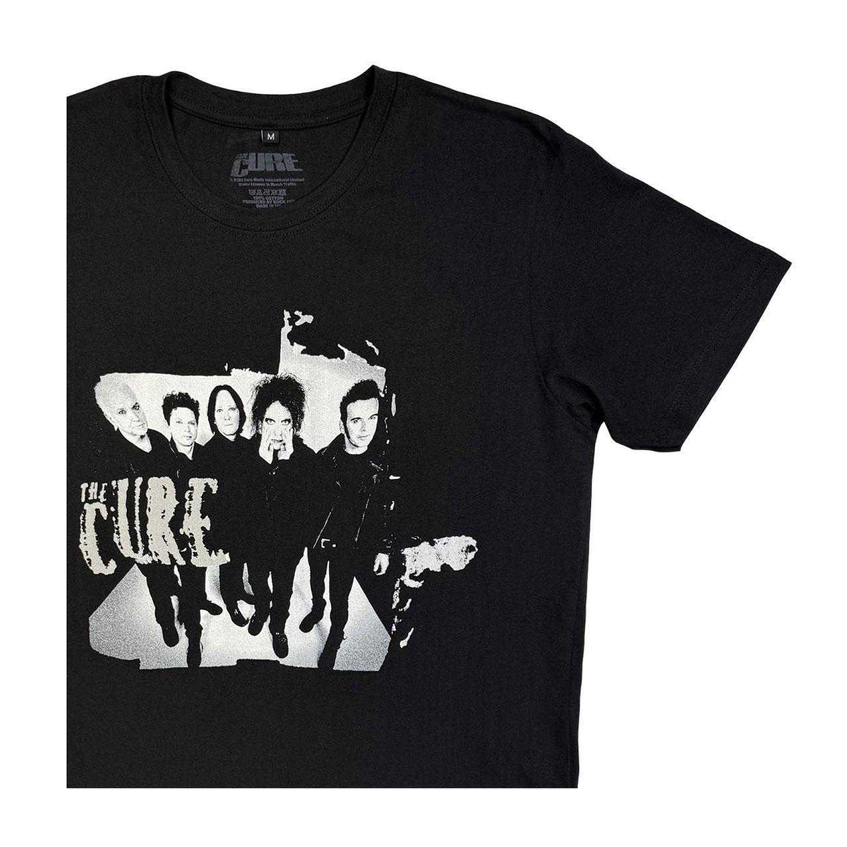 Black - Side - The Cure Unisex Adult Band Photo Carbon 40th Anniversary T-Shirt