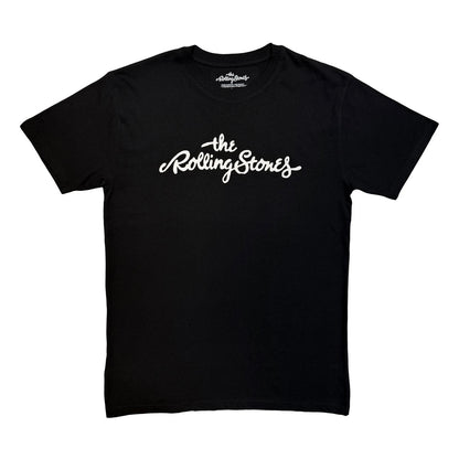 Black - Front - The Rolling Stones Unisex Adult Mono Logo T-Shirt