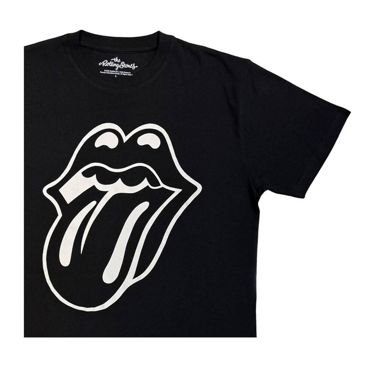 Black - Side - The Rolling Stones Unisex Adult Classic Tongue T-Shirt