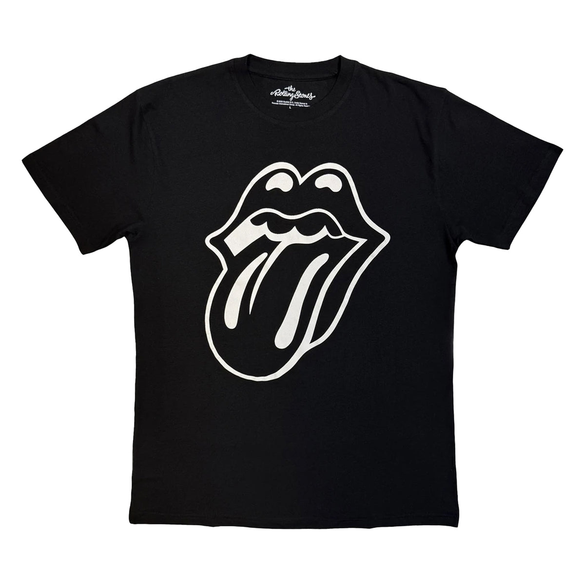 Black - Front - The Rolling Stones Unisex Adult Classic Tongue T-Shirt