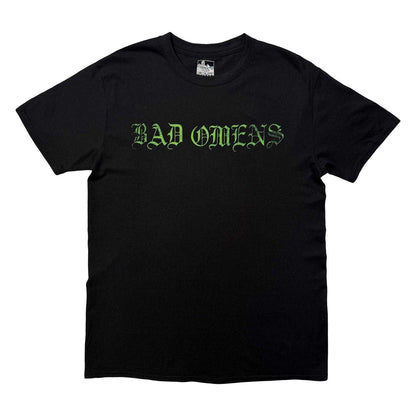 Black-Green - Front - Bad Omens Unisex Adult Angel Back Print T-Shirt