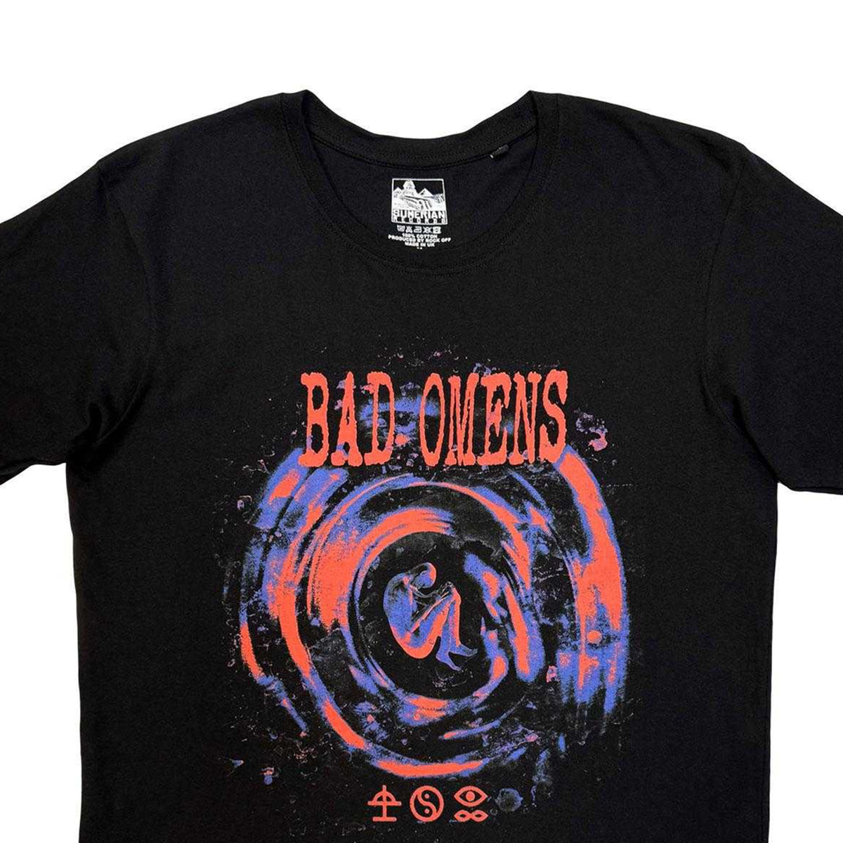 Black - Side - Bad Omens Unisex Adult The Drain T-Shirt