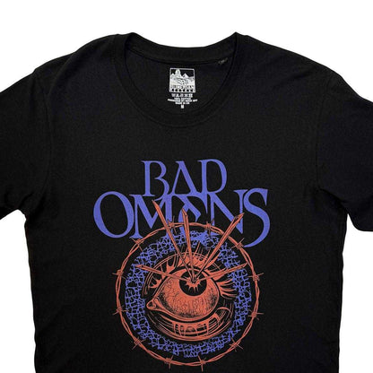 Black - Side - Bad Omens Unisex Adult Eye Back Print T-Shirt