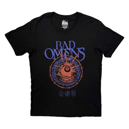 Black - Front - Bad Omens Unisex Adult Eye Back Print T-Shirt