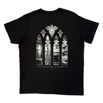 Black - Back - Bad Omens Unisex Adult Stained Glass Carbon Back Print T-Shirt