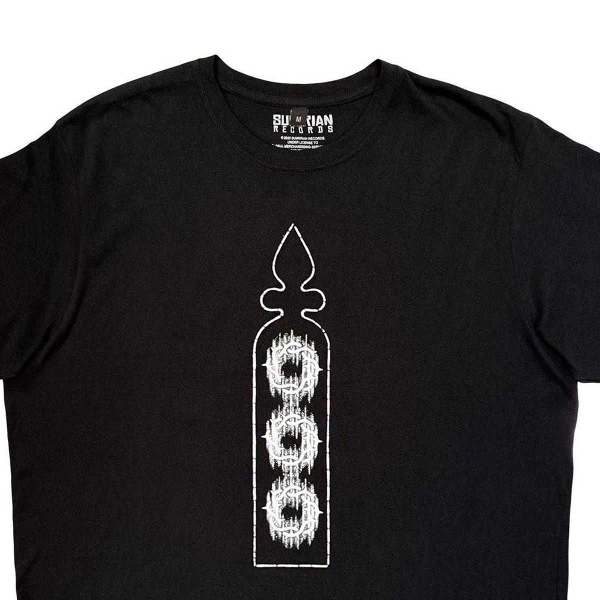 Black - Side - Bad Omens Unisex Adult Stained Glass Carbon Back Print T-Shirt