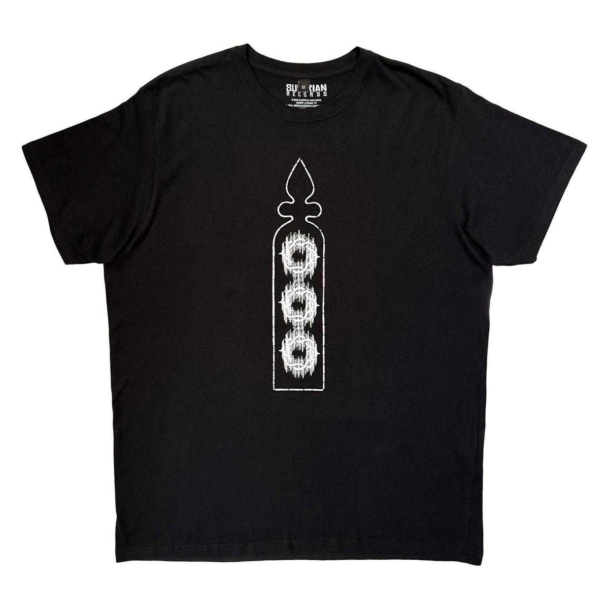 Black - Front - Bad Omens Unisex Adult Stained Glass Carbon Back Print T-Shirt
