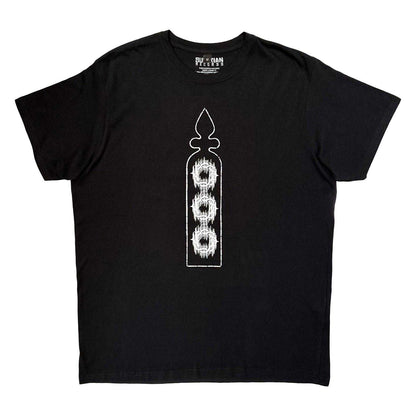 Black - Front - Bad Omens Unisex Adult Stained Glass Carbon Back Print T-Shirt