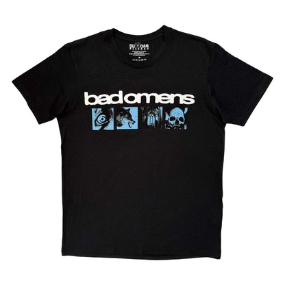 Black - Front - Bad Omens Unisex Adult Specter Collage Carbon Back Print T-Shirt