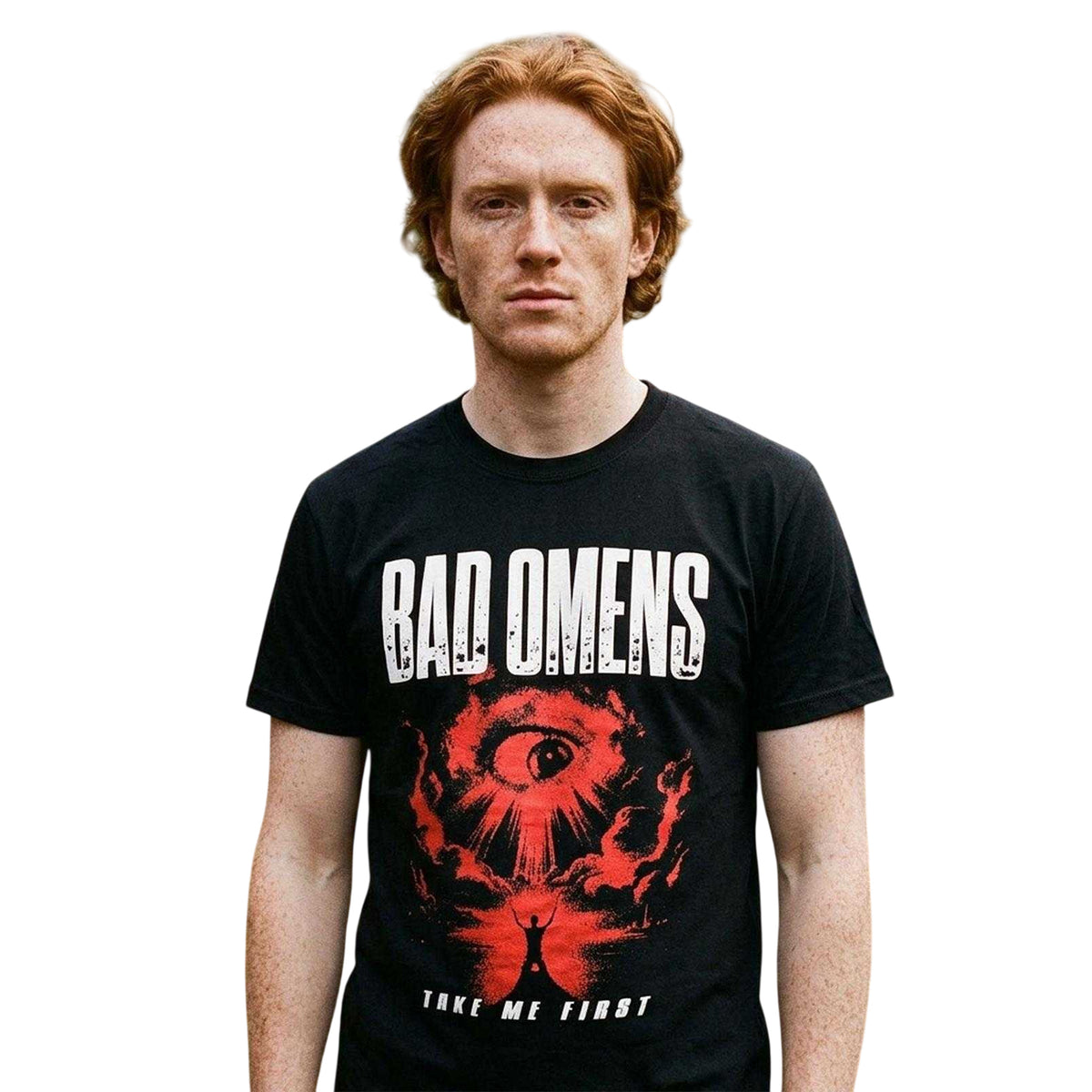 Black-Red - Lifestyle - Bad Omens Unisex Adult Eyes Carbon T-Shirt