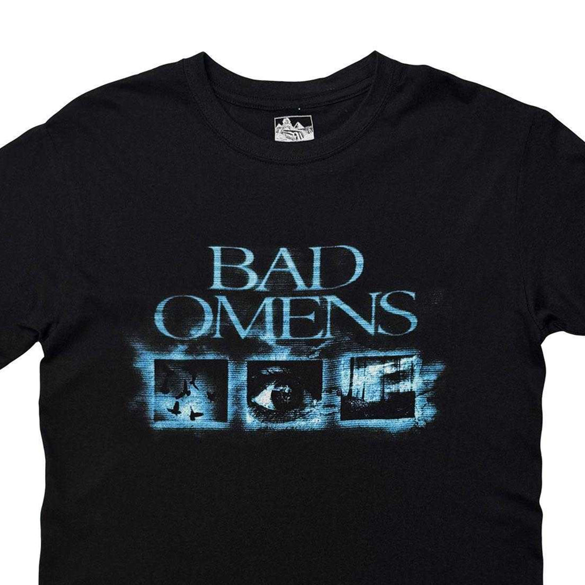 Black - Side - Bad Omens Unisex Adult Glowing Orb Back Print T-Shirt
