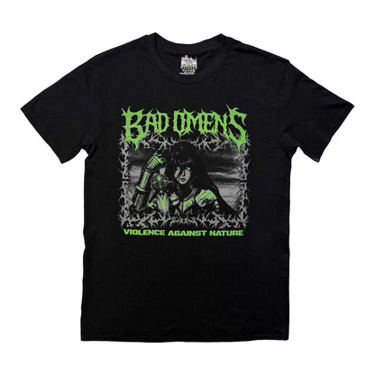 Black - Front - Bad Omens Unisex Adult Anime Warrior T-Shirt