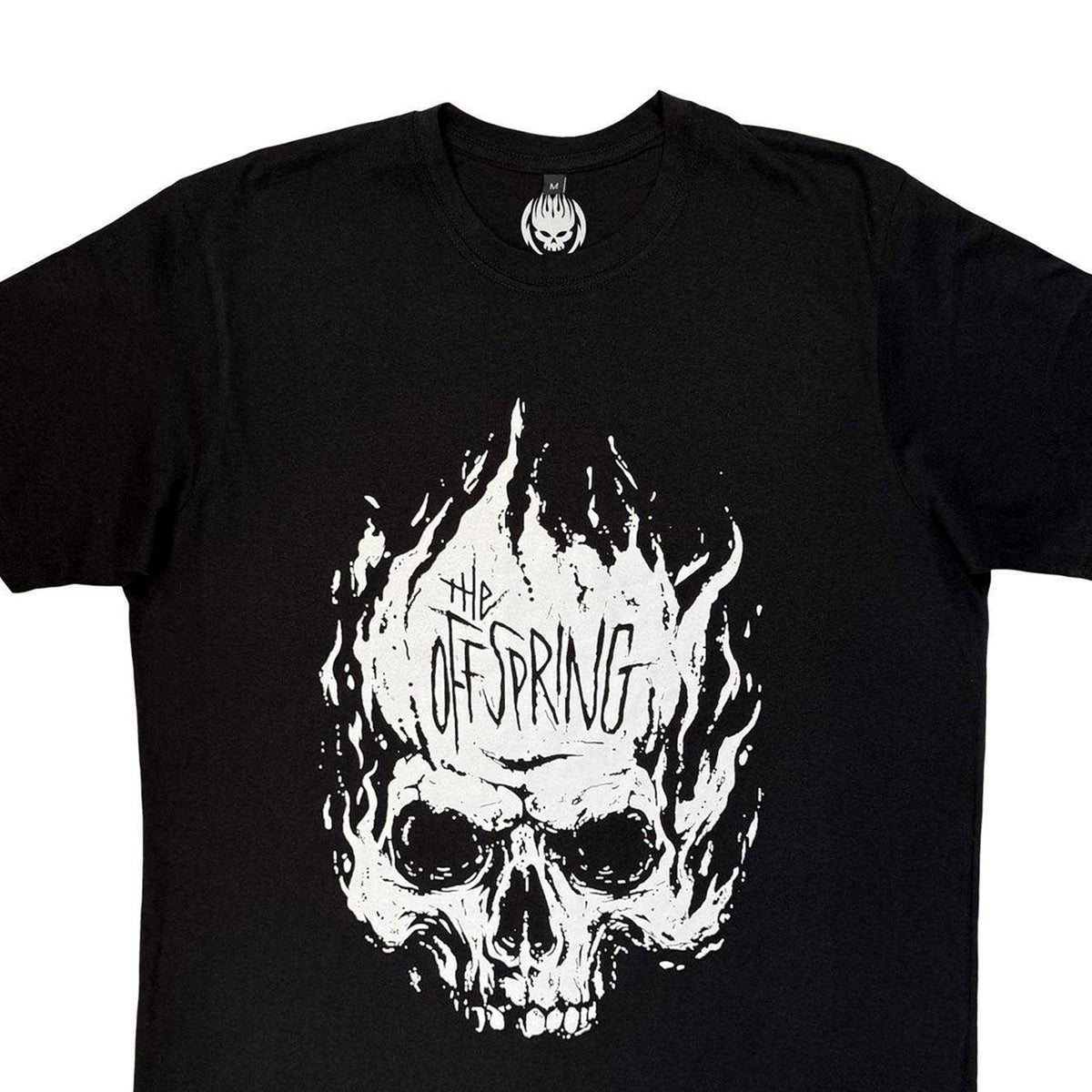 Black - Side - The Offspring Unisex Adult Skull Carbon T-Shirt