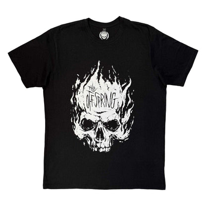 Black - Front - The Offspring Unisex Adult Skull Carbon T-Shirt