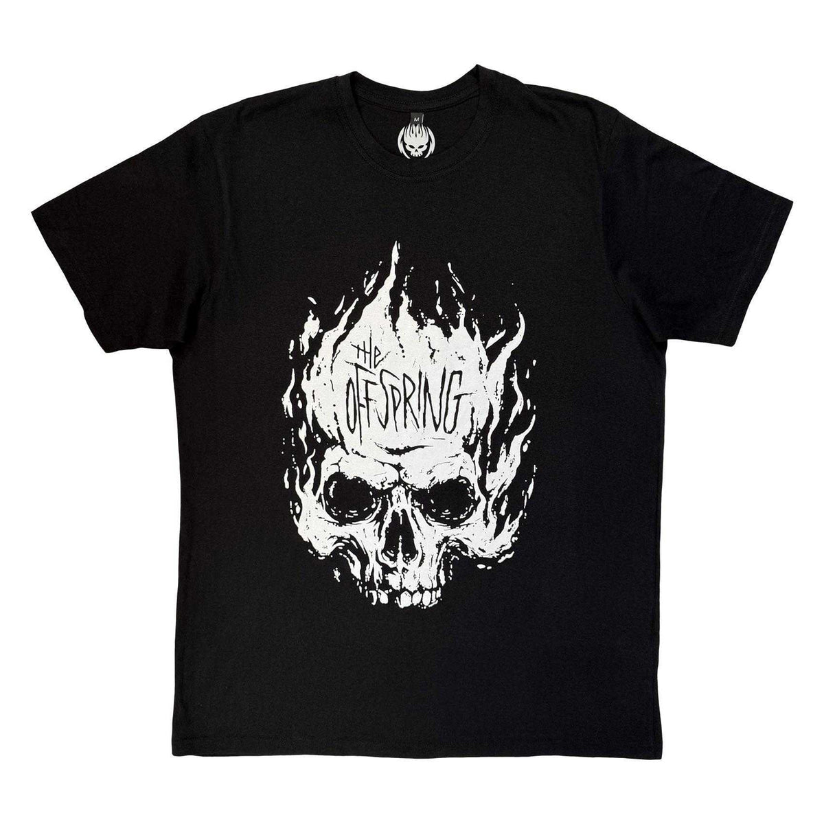 Black - Front - The Offspring Unisex Adult Skull Carbon T-Shirt