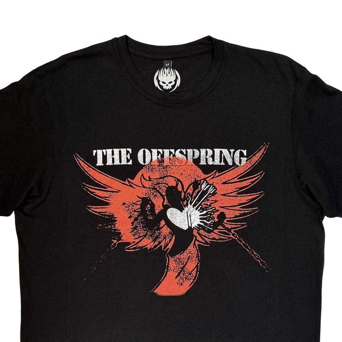 Black - Side - The Offspring Unisex Adult Rise And Fall Back Print Carbon T-Shirt
