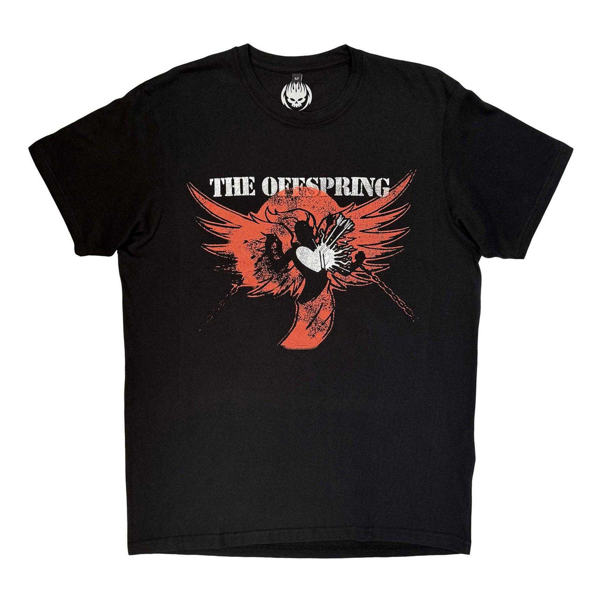 Black - Front - The Offspring Unisex Adult Rise And Fall Back Print Carbon T-Shirt