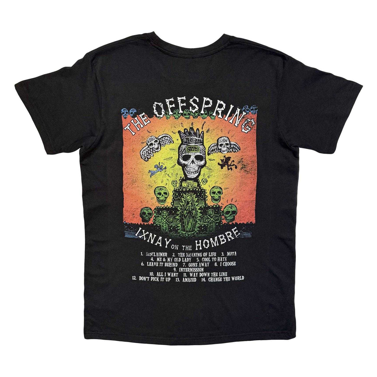 Black - Back - The Offspring Unisex Adult Ixnay On The Hombre Back Print Carbon T-Shirt