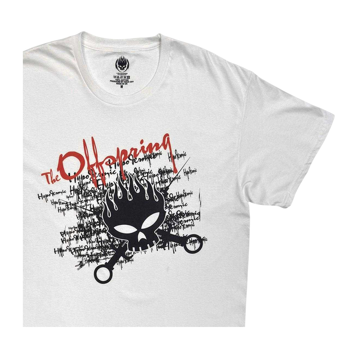White - Side - The Offspring Unisex Adult Hypodermic T-Shirt