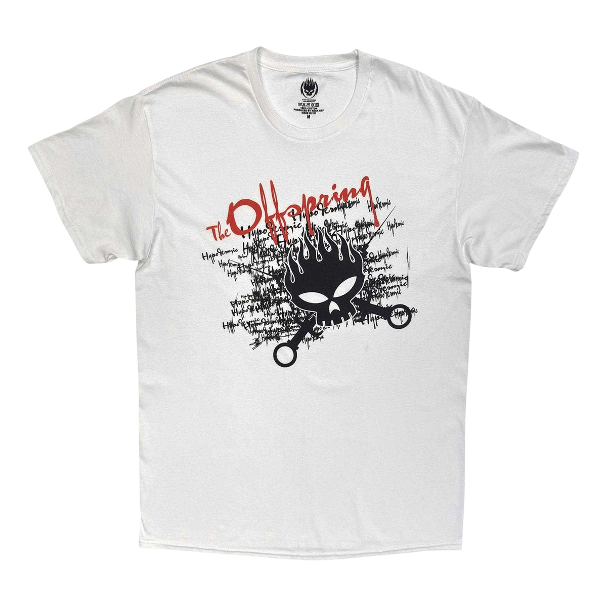 White - Front - The Offspring Unisex Adult Hypodermic T-Shirt