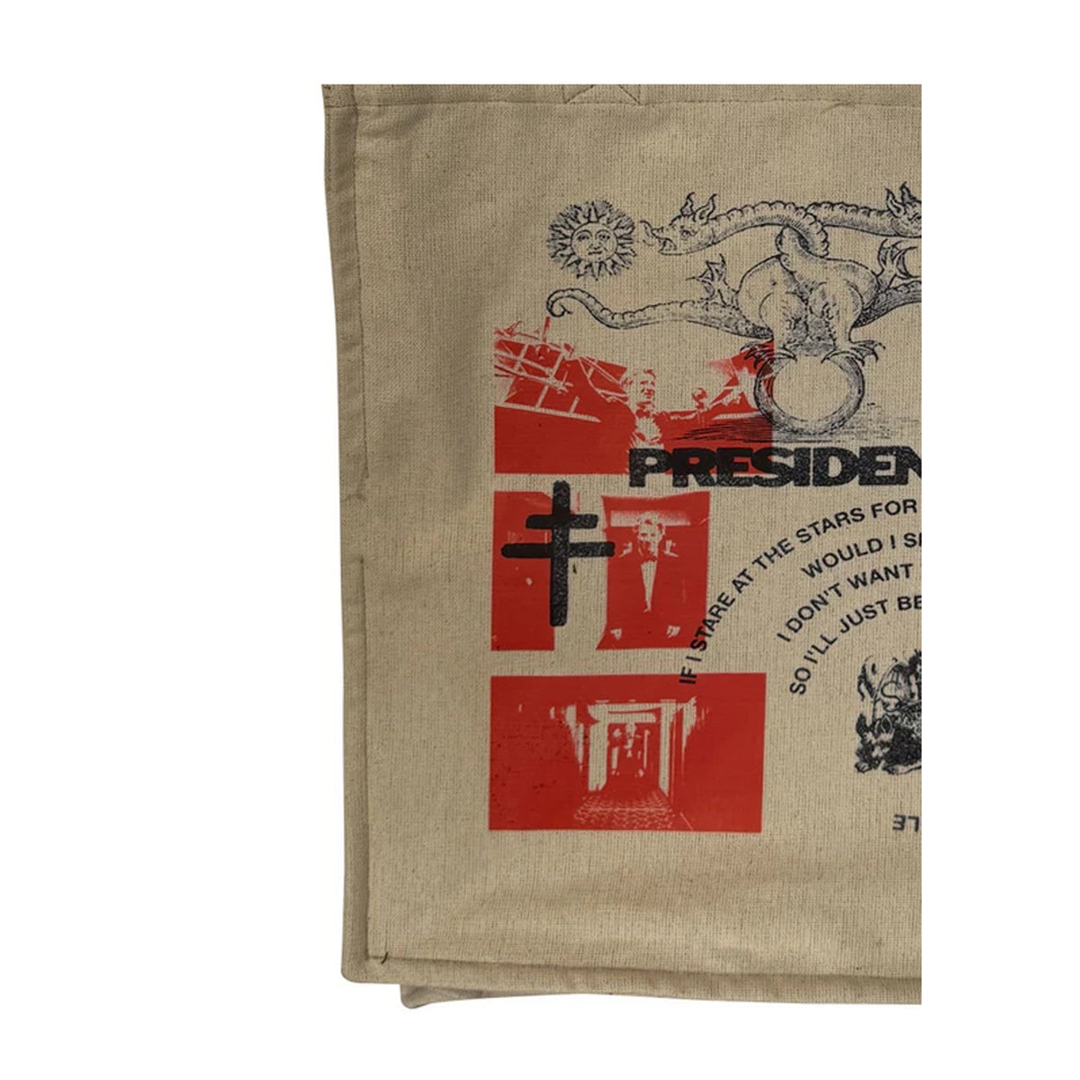 Beige - Side - President Dionyus Tote Bag