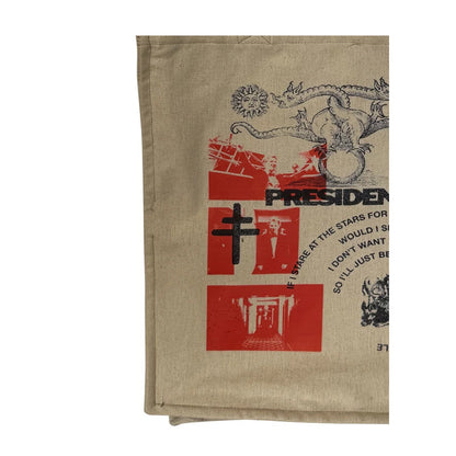 Beige - Side - President Dionyus Tote Bag