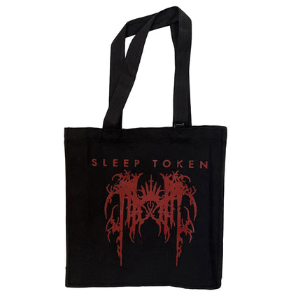 Black - Front - Sleep Token Grunge Logo Tote Bag