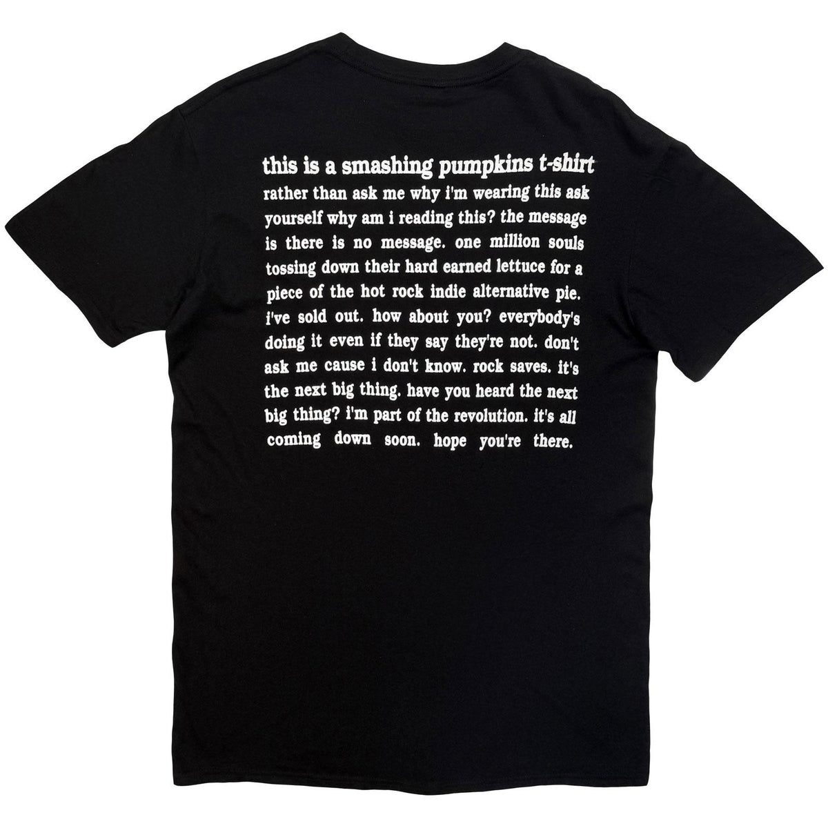 Black - Back - The Smashing Pumpkins Unisex Adult Star Girl Back Print T-Shirt